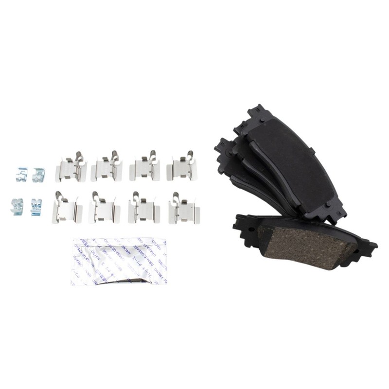 Performance Rear Brake Pad & Rotor Kit Ceramic Premium G-Coated Fits Lexus gallery