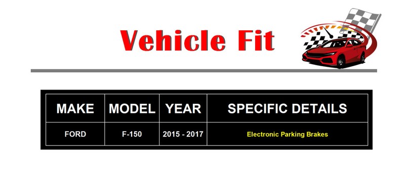 Rear Drilled Brake Rotors Discs Brakes Ceramic Pads Kit for 2015-2017 Ford F-150 gallery