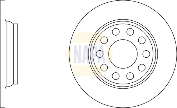 2x Brake Discs Pair Solid fits VW PASSAT 3B3, 3B6 2.8 Rear 00 to 05 255mm Set gallery