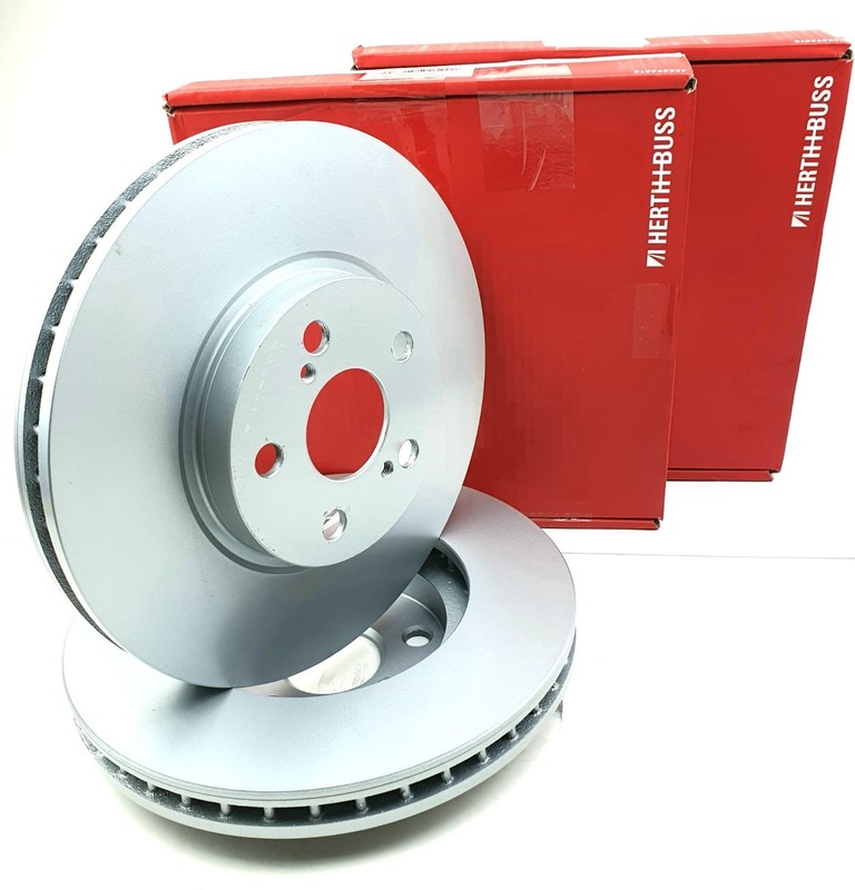 2X HERTH+BUSS J3312015 Brake Discs Set Rear Ø259mm For TOYOTA Auris Corolla