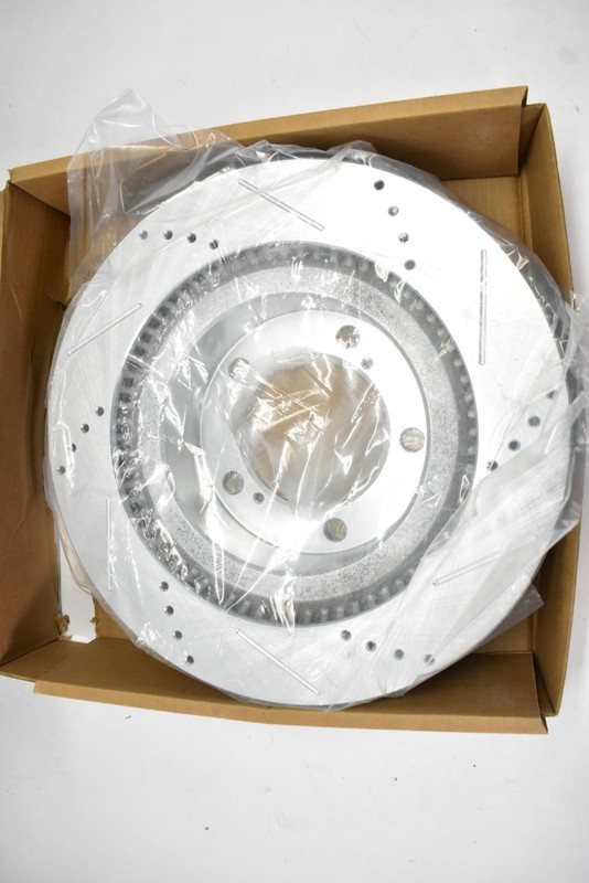 Vevor S-31482 Front Brake Disc Drilled Slotted Rotor Ceramic 14" For Lexus/etc gallery
