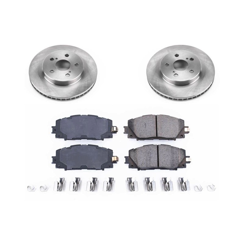 Powerstop Evolution Front Rear 4 Wheel 255mm Discs & Pads Kit for 20-22 Corolla gallery