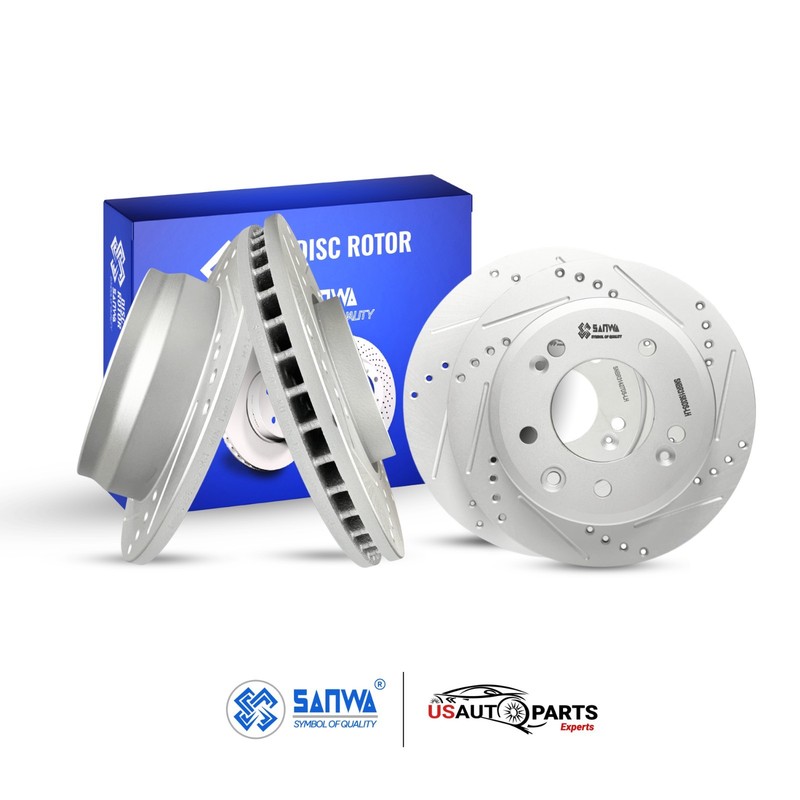 SET OF FRONT & REAR BRAKE ROTOR GEOMET COATED D&S KIT FOR KIA HYUNDAI 2012-2016 gallery