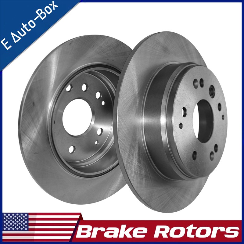 2pcs 282mm Rear Disc Brake Rotors for Acura TL 2004-2008 Honda Element 2003-2011