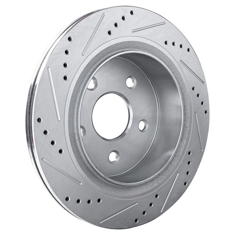 Front&Rear Drilled Slotted Disc Rotors w/Brake Pads for 06-18 Ram 1500 5 Lug gallery