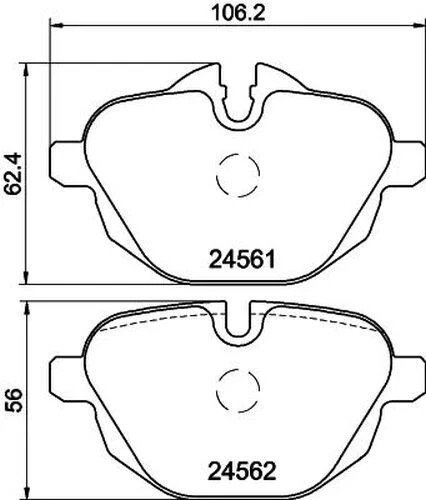 For BMW - 530D F10, F11 3.0D 2010-2017 Rear 330mm Brake Discs and Pads gallery