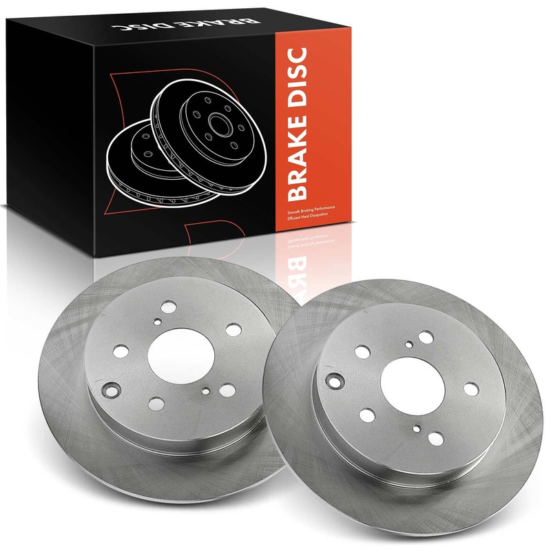 2x Rear Side Disc Brake Rotor for Toyota Matrix 2009-2013 Pontiac Vibe 2009-2010