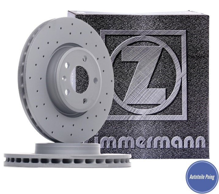 ZIMMERMANN FRONT BRAKE DISCS 318MM AUDI A4 A5 Q5 8W2 8WH 8W5 F53 F5F FYB FYG