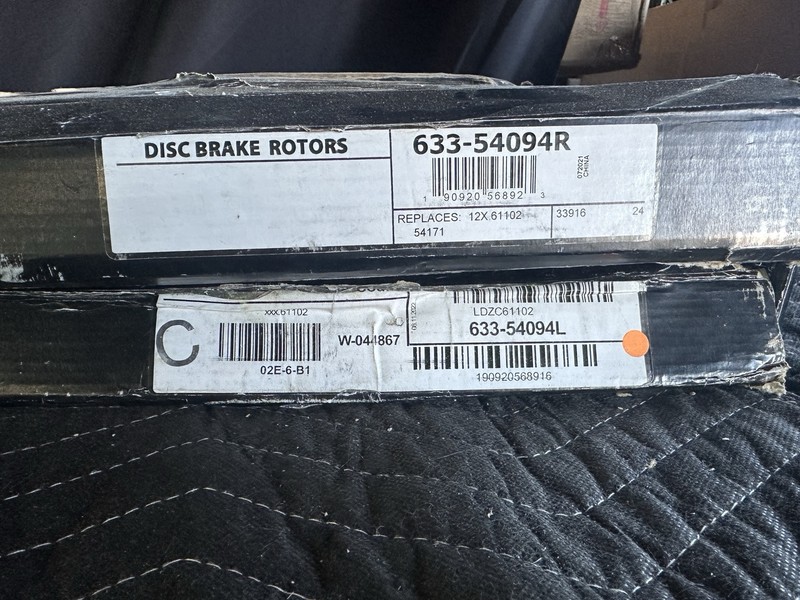 Front Pair Disc Rotor Explorer, Flex, Taurus+More 633-54094L & 633-54094R