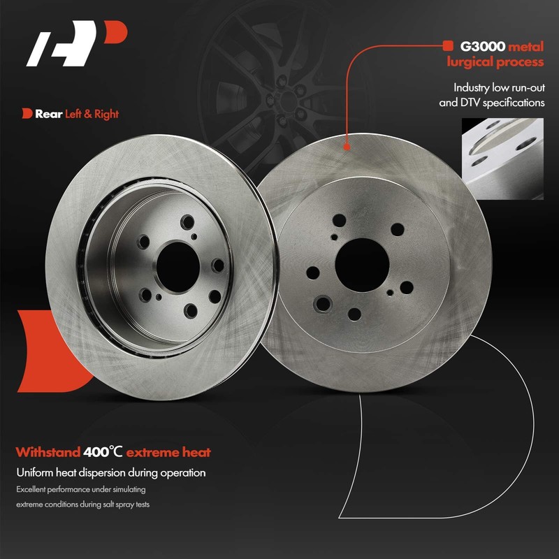 A-Premium Front&Rear Disc Brake Rotors & Brake Pads for Lexus GS350 GS430 IS350 gallery