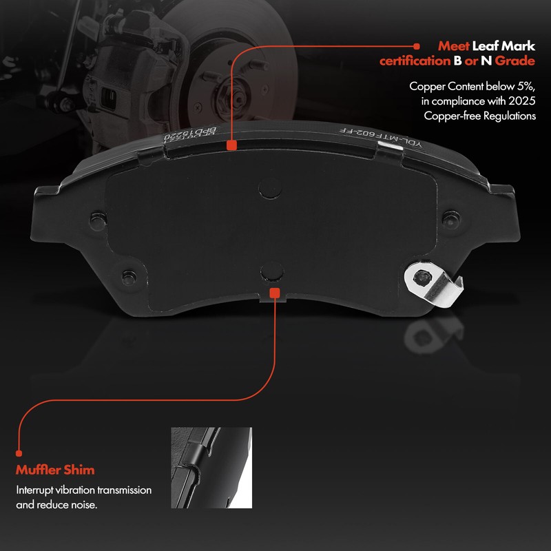 Drilled and Slotted Brake Rotors & Ceramic Pads for Chevrolet Cruze Sonic Front gallery