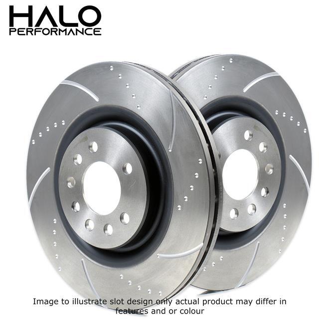 Front Dimpled and Grooved Brake Discs to fit Mg MG ZT 190