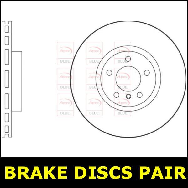 Brake Discs Pair Front FOR BMW F86 X6 F16 3.0 35i 40d 14->19 Diesel Petrol Blue gallery