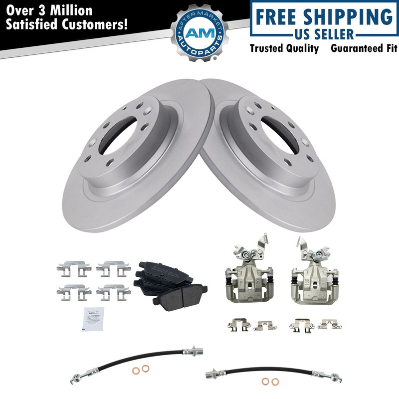 Rear Brake Pad & Rotor Kit For 09-12 Ford Fusion Lincoln MKZ 09-10 Mercury Milan