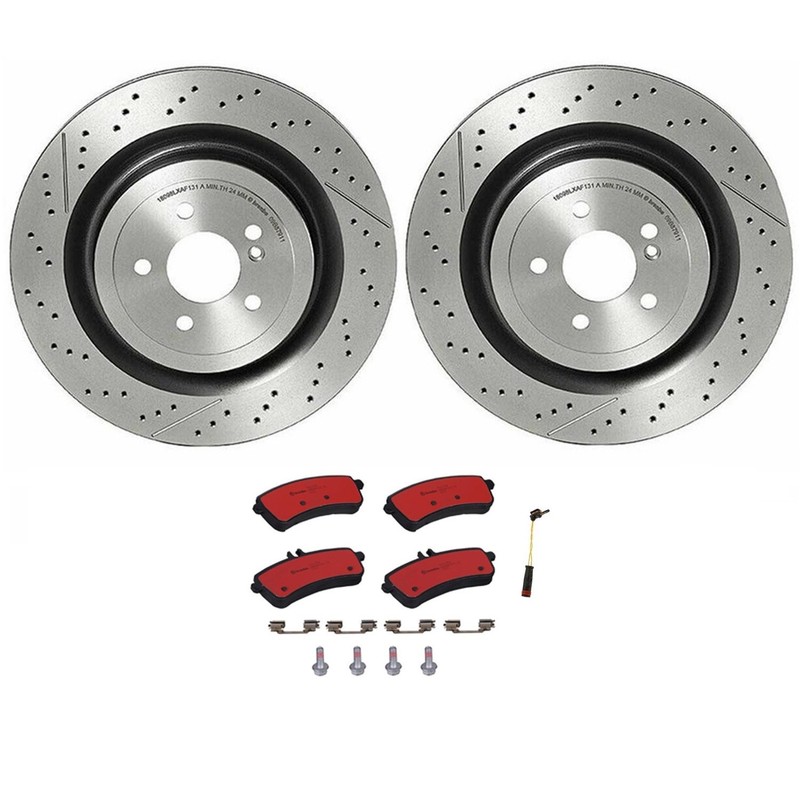Brembo Rear Brake Kit Rotors Ceramic Pads For MB C190 R190 Maybach B06 U69 U70