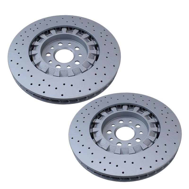 For Maserati Levante S 2017-2022 Brake Disc Dimpled Rotors Front Set of 2 gallery