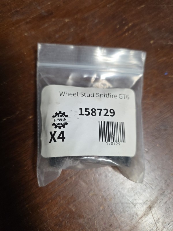 New Set of 4 Front or Rear Wheel Studs Triumph Spitfire GT6
