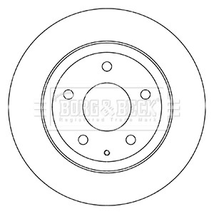 2x Brake Discs Pair Solid fits MAZDA 6 GJ 2.5 Rear 2012 on 278mm Set B&B Quality gallery