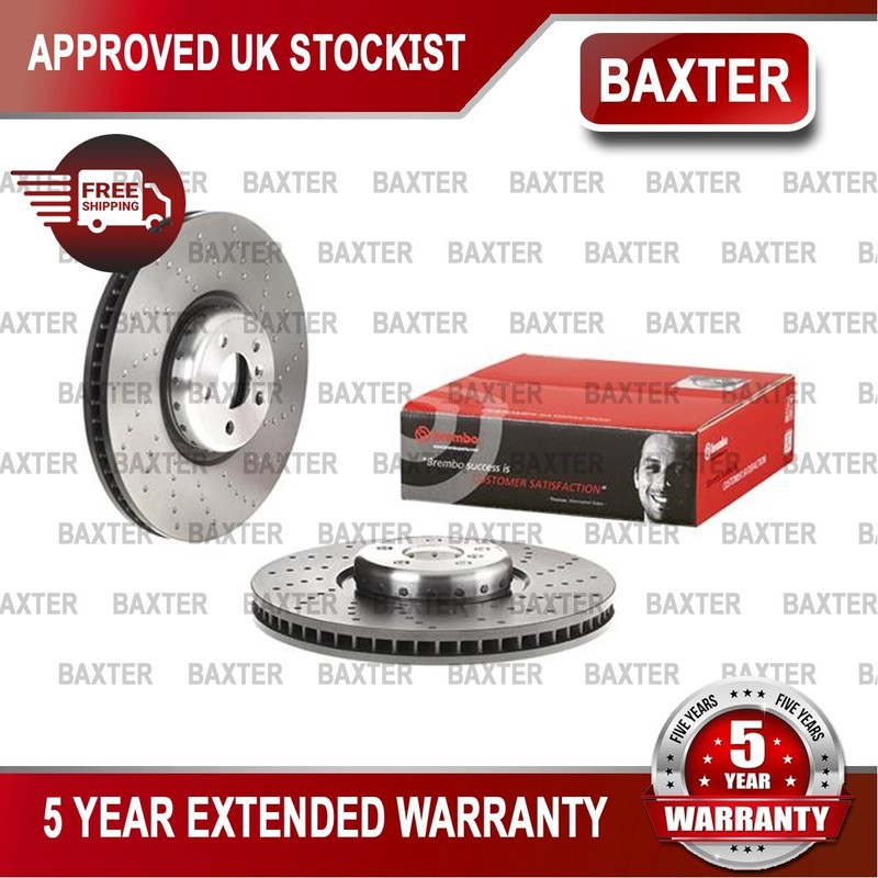 Fits BMW 5 Series 2016- X5 2018- X6 2019- Baxter Front Right Brake Disc