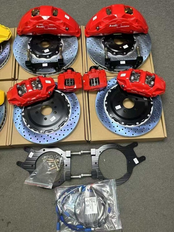 Big brake kit (front&rear) for Audi RS6, RS7 with ceramic brake pads Akebono 10p