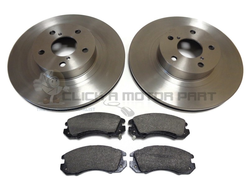 for SUBARU IMPREZA 2.0 WRX TURBO FRONT 2 BRAKE DISCS 277mm & MINTEX PADS SET NEW