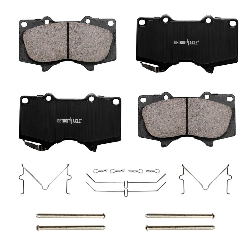 Front Drilled & Slotted Brake Rotors + Brake Pads Kit for Toyota Tundra Sequoia gallery