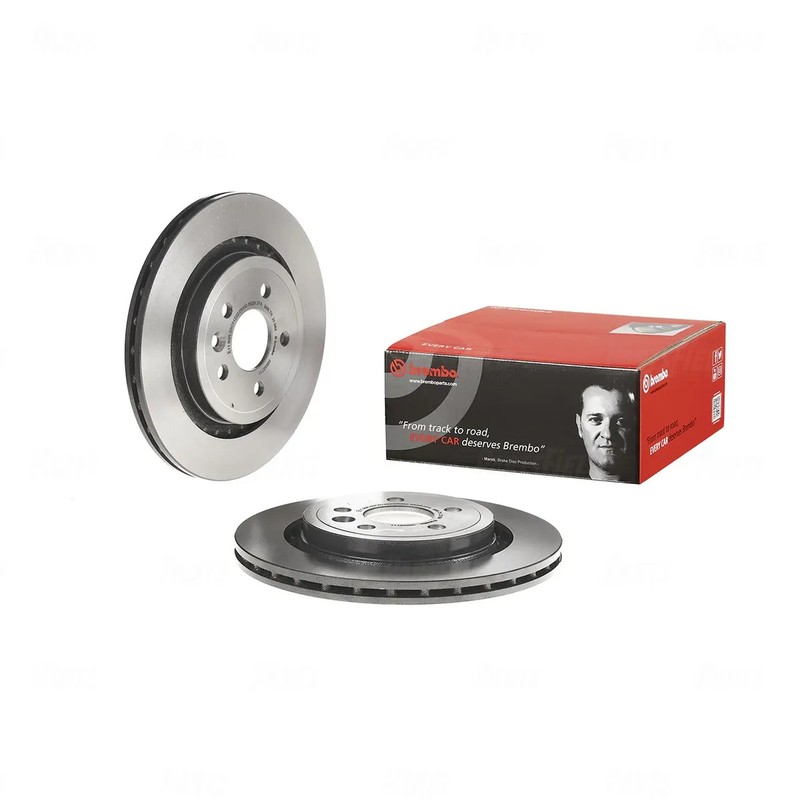 Full Set Brembo UV Coated Disc Rotors+KDH Brake Pads for Volvo S80 124 2006-2016 gallery