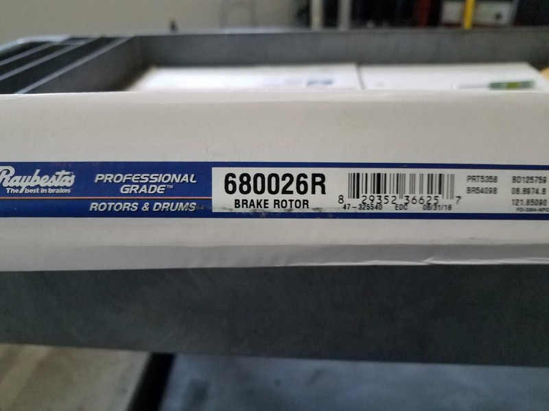 Disc Brake Rotor Raybestos 680026R
