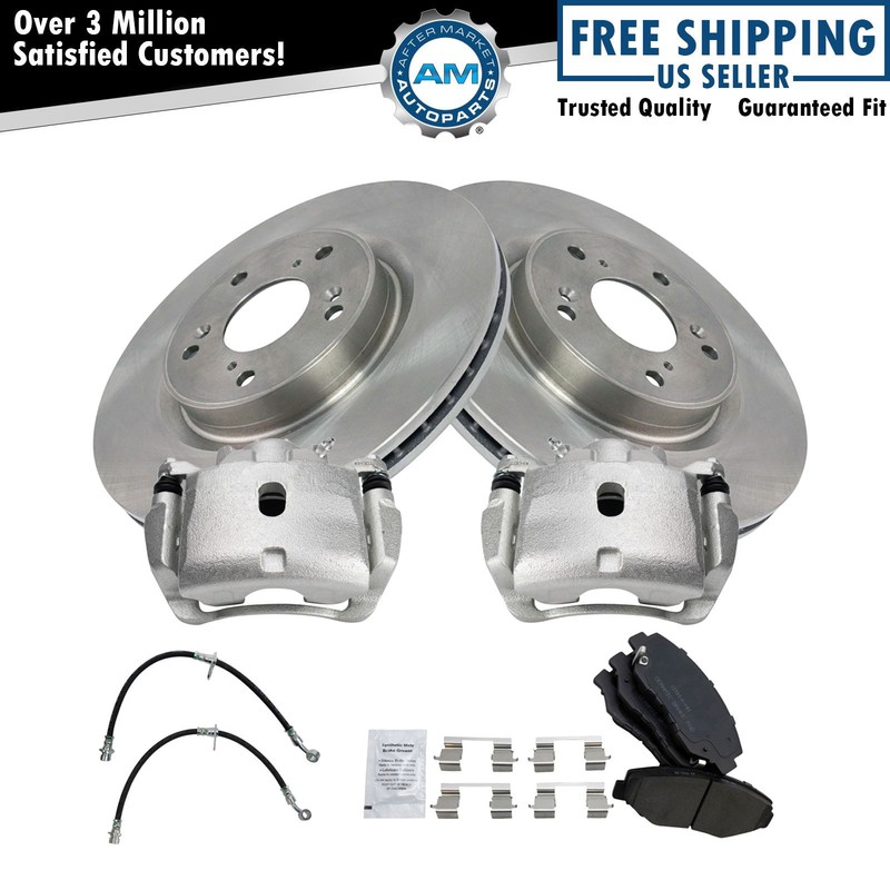 Front Brake Pad & Rotor Kit Ceramic Fits 2012-2016 Honda CR-V