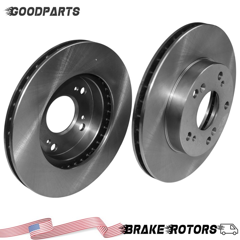2Pcs Front Disc Brake Rotor for Honda Civic 2004-2011 CR-Z 2011-2015 Acura RSX