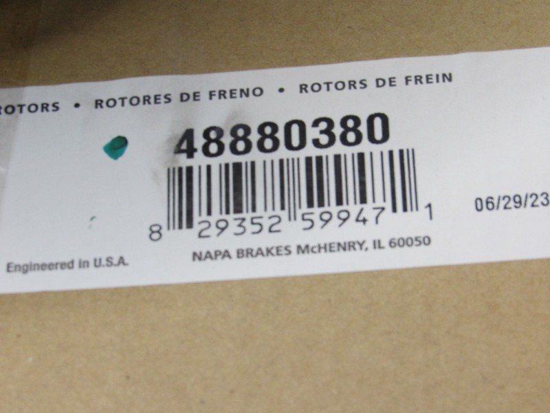 Two Napa premium front brake disc rotor 48880380 gallery