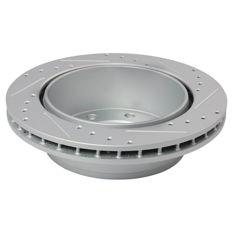 Rear Performance Drilled Slotted Brake Rotor & Posi Pad Set for Chevy gallery