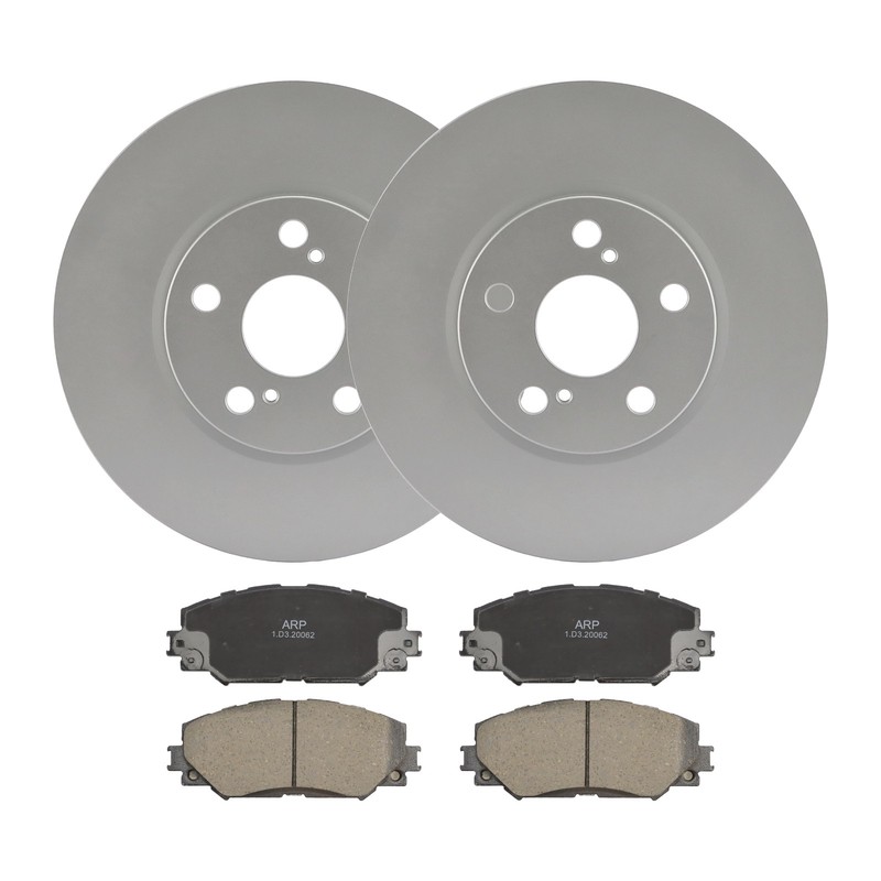 Front Brake Rotors Ceramic Pads for 2009-19 Toyota Corolla Matrix Scion xD 1.8L gallery