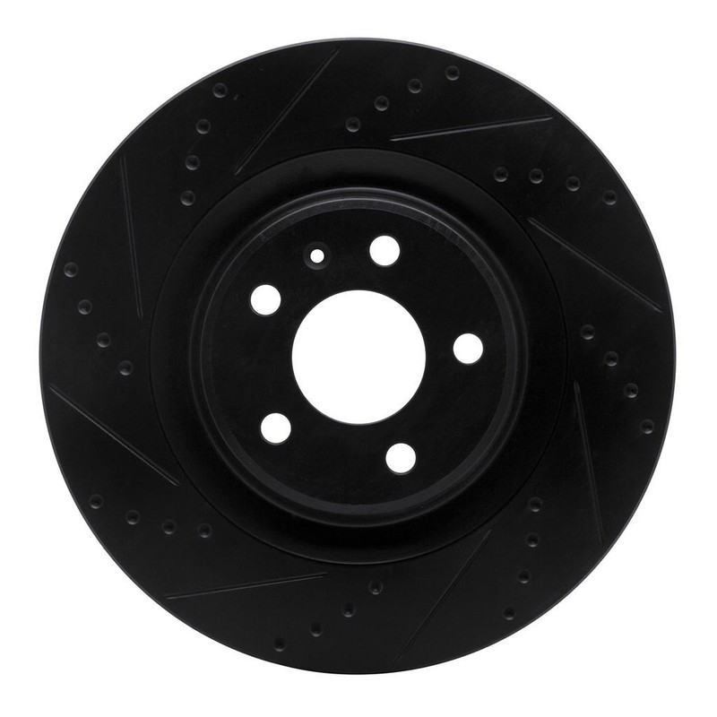 Dynamic Friction 633-73066R Right DFC Brake Rotor - Drilled and Slotted - Black gallery