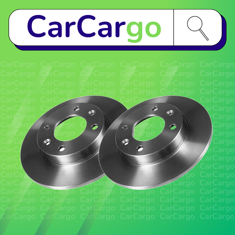 Solid Rear Brake Discs Peugeot Partner Origin 1.6 HDi 75 2008-2015 247 mm