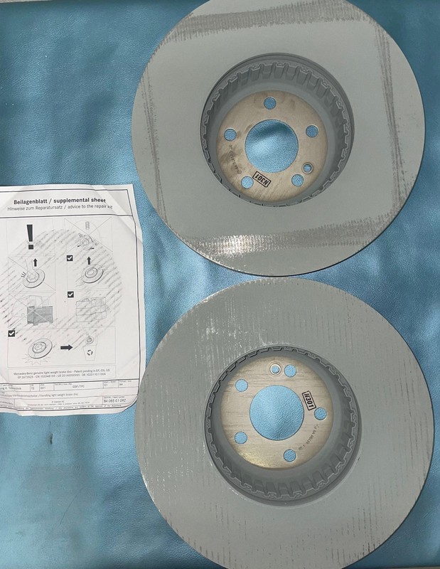 Mercedes-Benz Front Brake Disc Rotor(X2)- 000-421-28-12 -For E300, GLC300 & More gallery