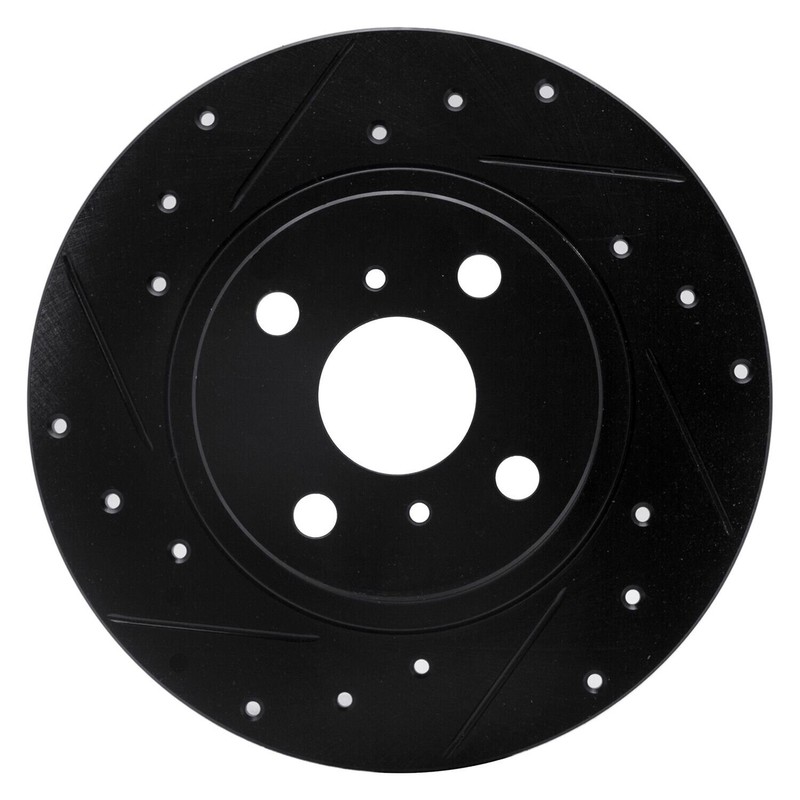 For Toyota MR2 87-89 Brake Rotor eLINE Drilled & Slotted 1-Piece Rear Driver