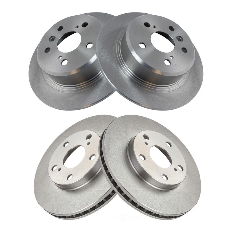 Disc Brake Rotor Set-4 Piece Brake Rotor Set TRQ fits 1995 Toyota Avalon