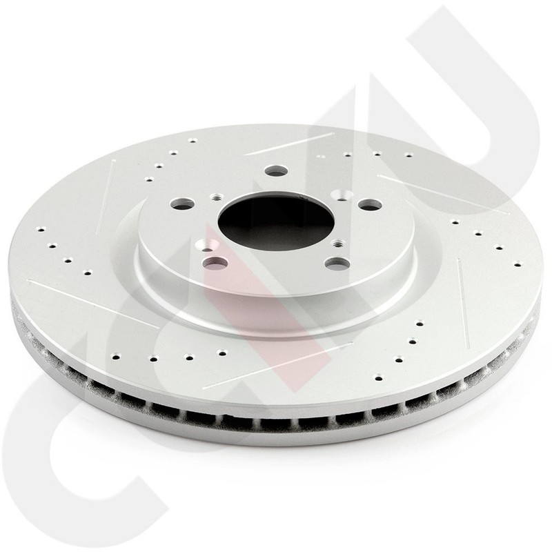 Front Drilled & Slotted Brake Rotors For Honda Odyssey 2011 2012 2013 2014 gallery