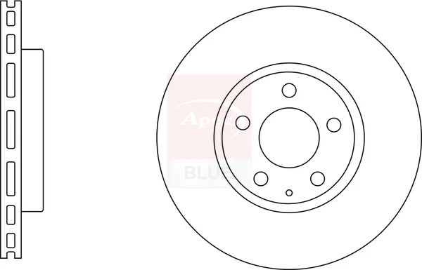 2x Brake Discs Pair Vented fits MAZDA 3 2.2D Front 13 to 19 295mm Set B45G33251A