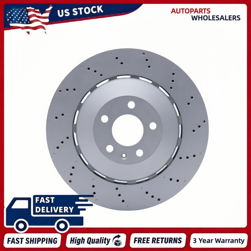 2Pcs Front Brake Disc Rotors for Lamborghini Huracan Lp580 Audi R8 and RS8 US gallery