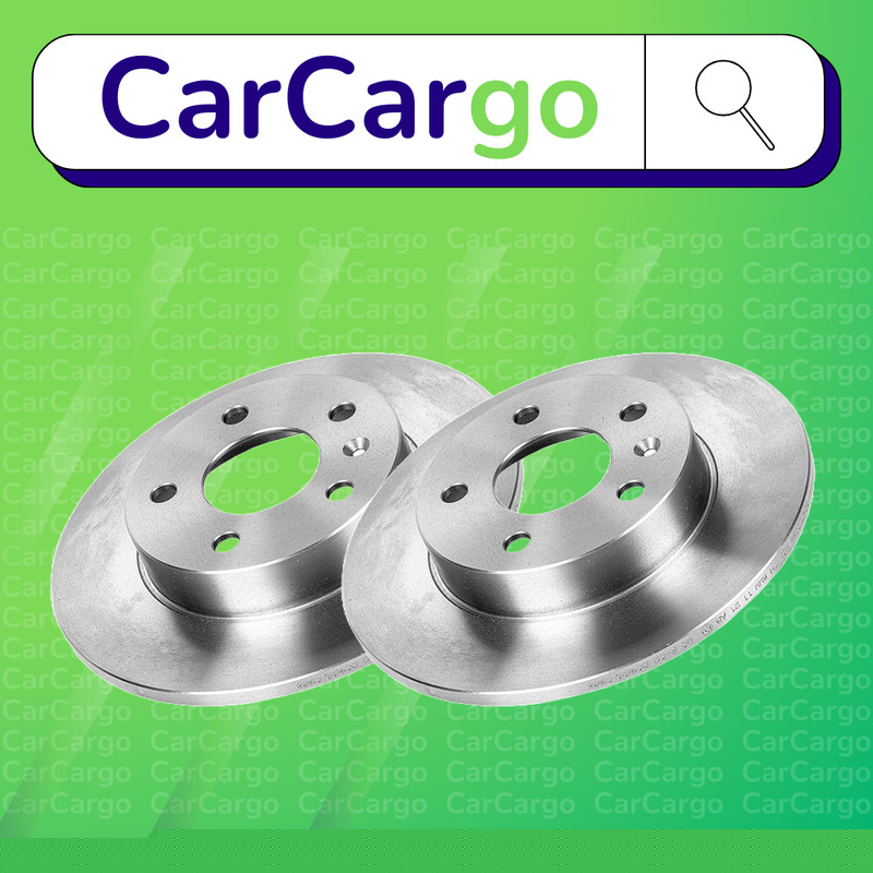 Solid Rear Brake Discs Vauxhall Zafira 1.8 Dual-Fuel 2000-2005 264 mm