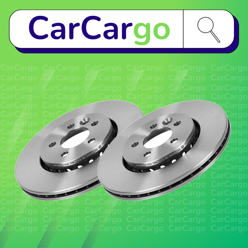 Premium Vented Front Brake Discs Pair Rover 75 2.0 CDT 1999-2005 284 mm