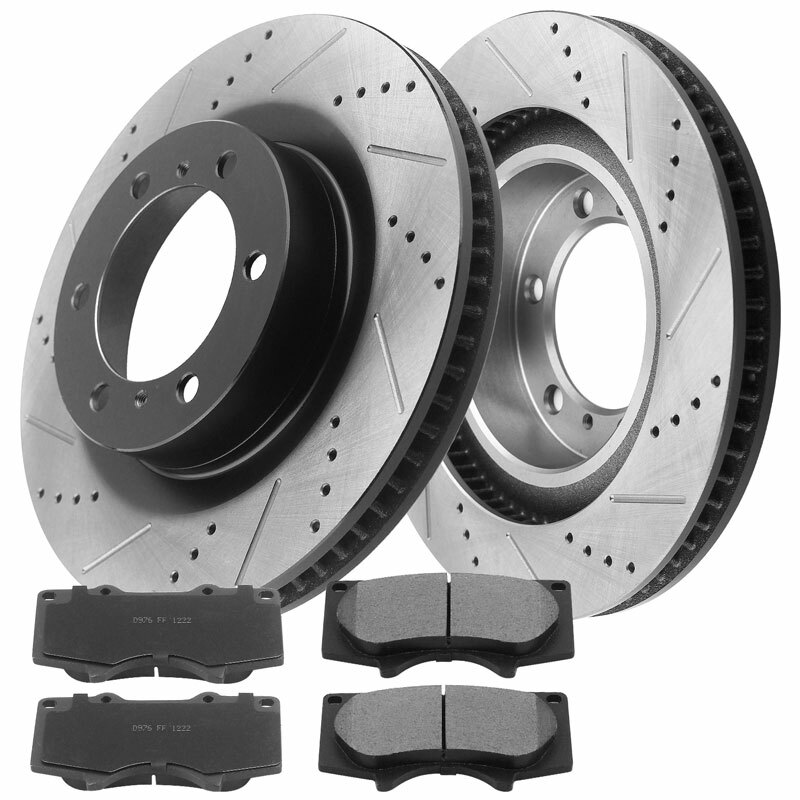Front Brake Rotors + Ceramic Pad for 2010 - 2020 2021 Lexus GX460 Toyota 4Runner gallery