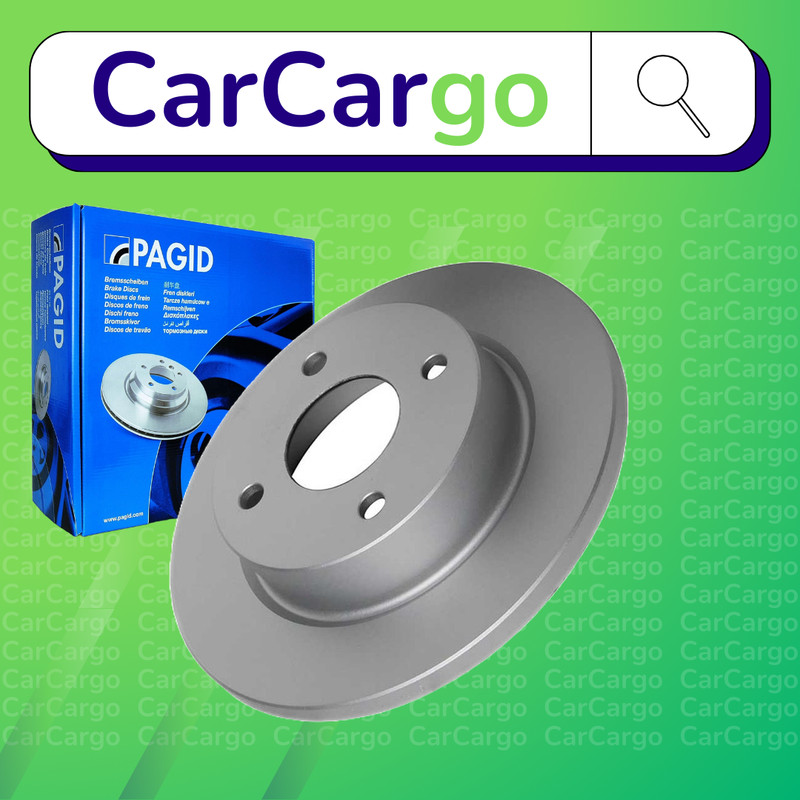 Pagid Solid Front Brake Discs Pair For Nissan Micra 1.4 i 16V 2000-2003 234 mm