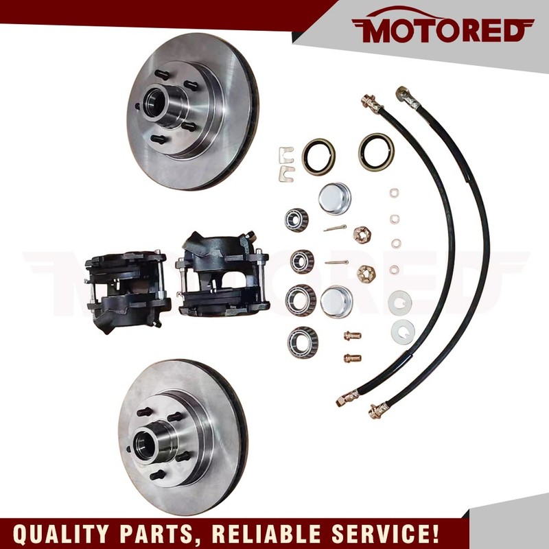 For 1973-87 Chevy C10 Squarebody 1.25″ Rotor 5 Lug Disc Brake Spindle Components