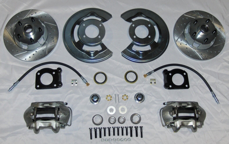 1964-66 Ford Mustang 11″ Rotors Calipers Hose Front Disc Brake Conversion Kit
