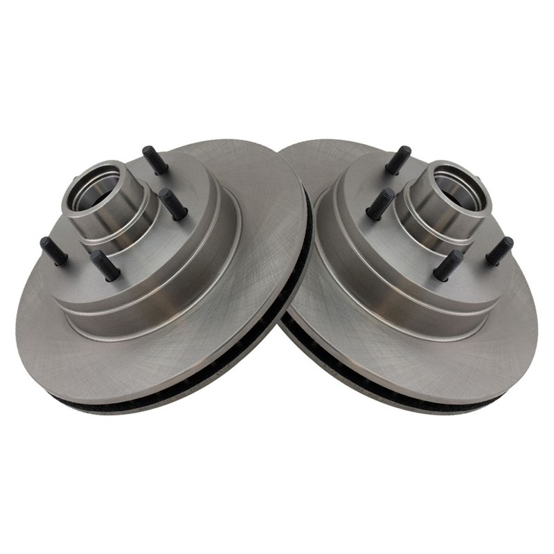 TRQ Brake Rotor Driver & Passenger Front Pair for Chevy Impala Caprice Fleetwood gallery