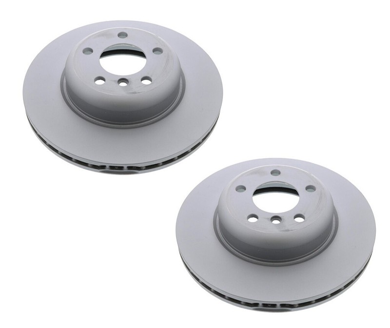 Pair Set of 2 Front Zimmermann Brake Disc Rotor for BMW F10 528i 11-13 w/o S5AEA