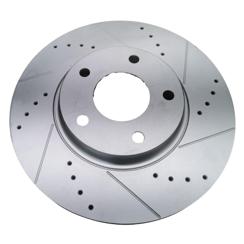 Performance Front Brake Discs Drilled & Grooved For Nissan Elgrand E51 02-10 gallery
